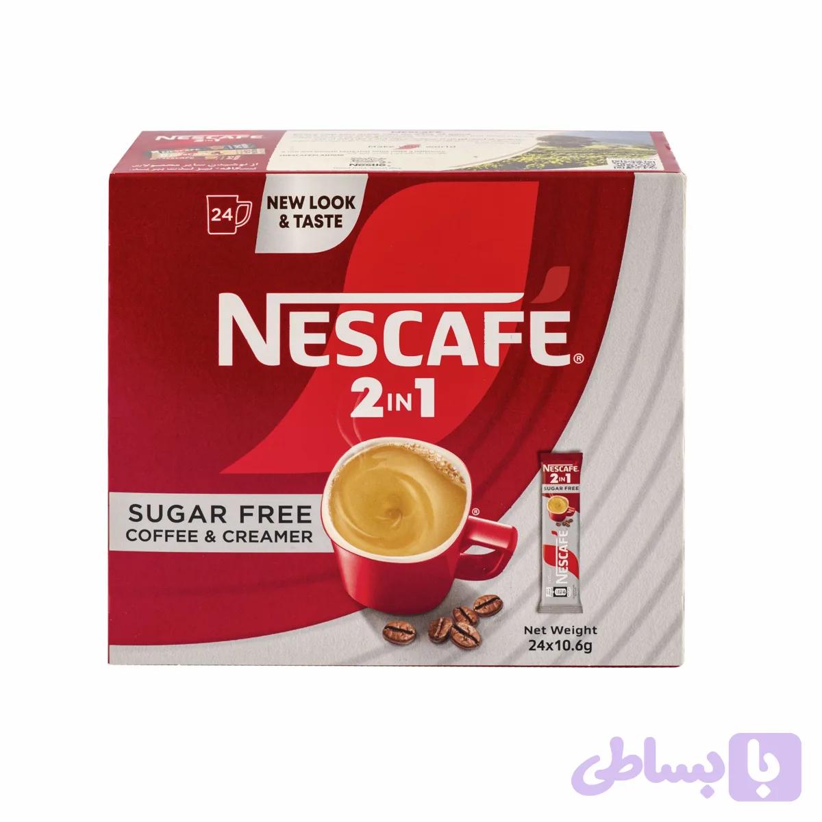 پودر مخلوط قهوه فوری 2 در 1 نسکافه – 10.6 گرم بسته 24 عددی — تصویر 1