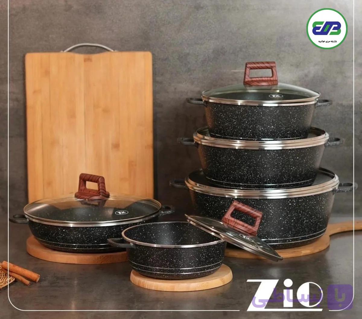 سرویس قابلمه گرانیت زیو ترکیه مدل سمبا | Zio Turkey ZCS-7106 (ارسال رایگان) — تصویر 1
