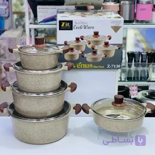 سرویس قابلمه گرانیت زیو ترکیه مدل ونوس | Zio Turkey ZCS-7130 (ارسال رایگان) — تصویر 1