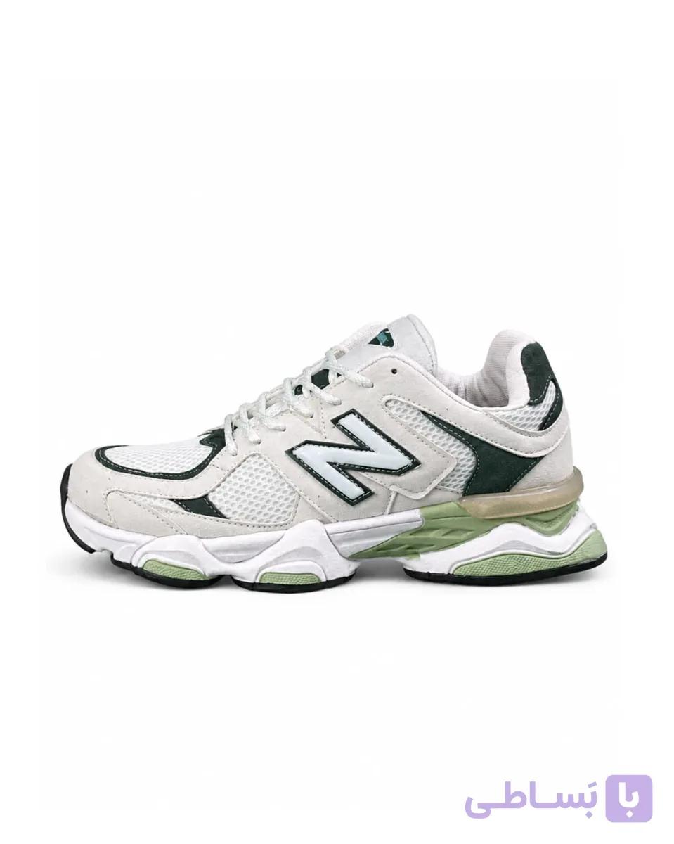 کفش کتانی بزرگ پا مدل نیوبالانس 9060 سفید مشکی New Balance 9060 — تصویر 1