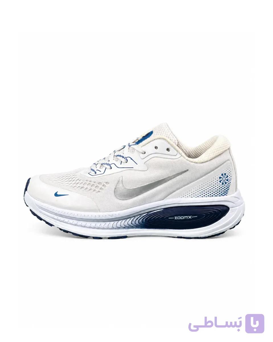 کفش کتونی مردانه مدل رانینگ نایکی زوم ایکس سفید سرمه ای NIKE ZOOM X — تصویر 1