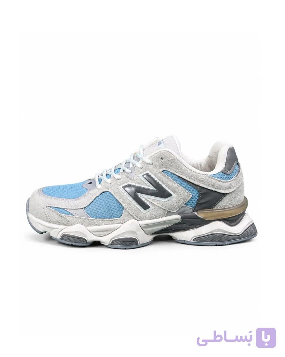کفش کتانی بزرگ پا مدل نیوبالانس 9060 کرم آبی New Balance 9060 — تصویر 1