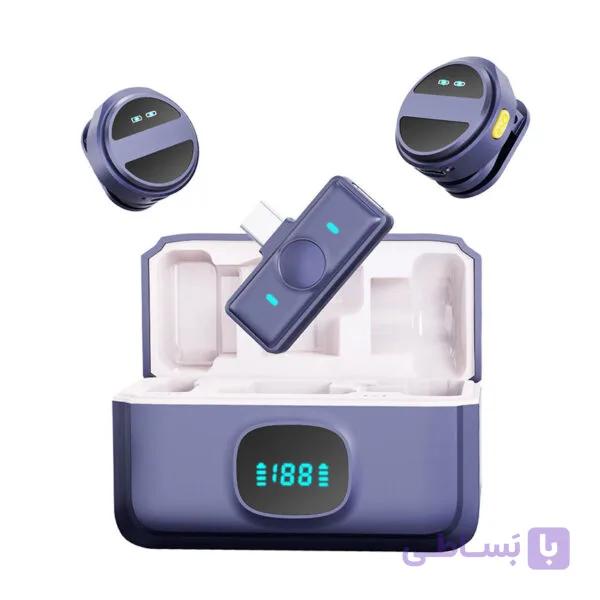 میکروفون یقه ای دو کاربره Microphone Sx21 پورت Type-C و iphone — تصویر 1
