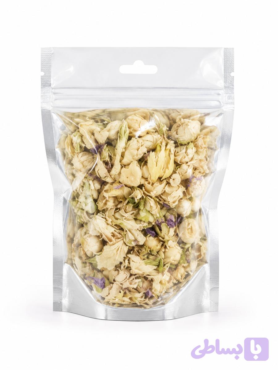 گل ختمی سفید یک کیلویی و نیم کیلویی