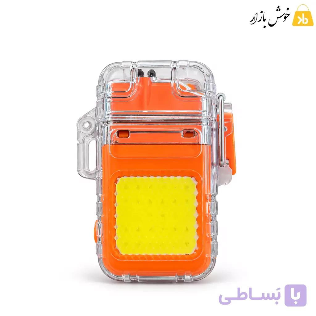 فندک پلاسما شارژی دو قوس با چراغ قوه COB — تصویر 1