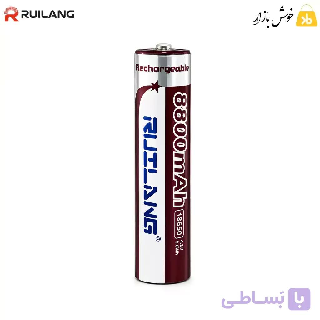 باتری لیتیوم یون شارژی 18650 رویلانگ (RUILANG) 4.2 ولت 8800 میلی‌آمپر — تصویر 1