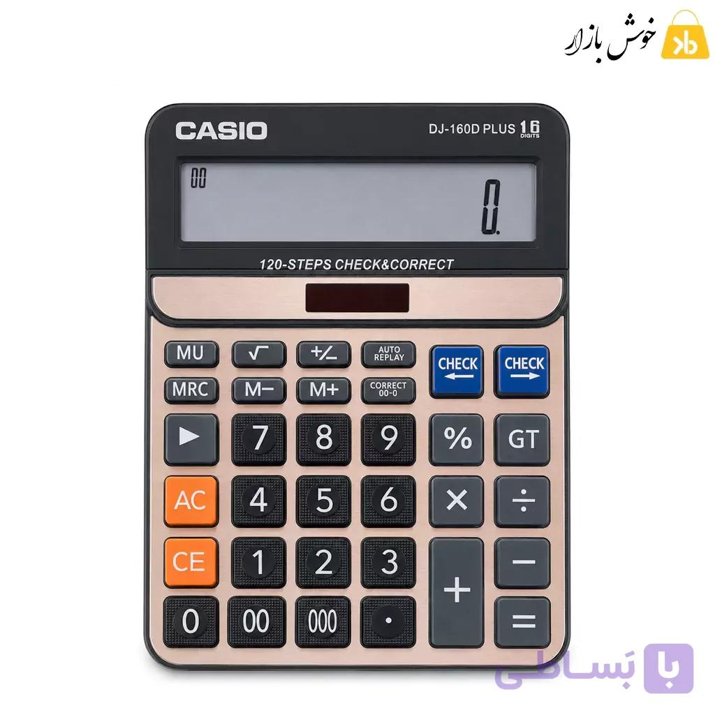ماشین حساب رومیزی 16 رقمی مدل DJ-160D PLUS طرح کاسیو — تصویر 1