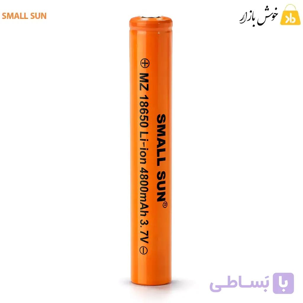 باتری لیتیوم یون 18650 اسمال سان (SMALL SUN) ظرفیت اسمی 4800mAh ولتاژ 3.7V – دوسر تخت — تصویر 1