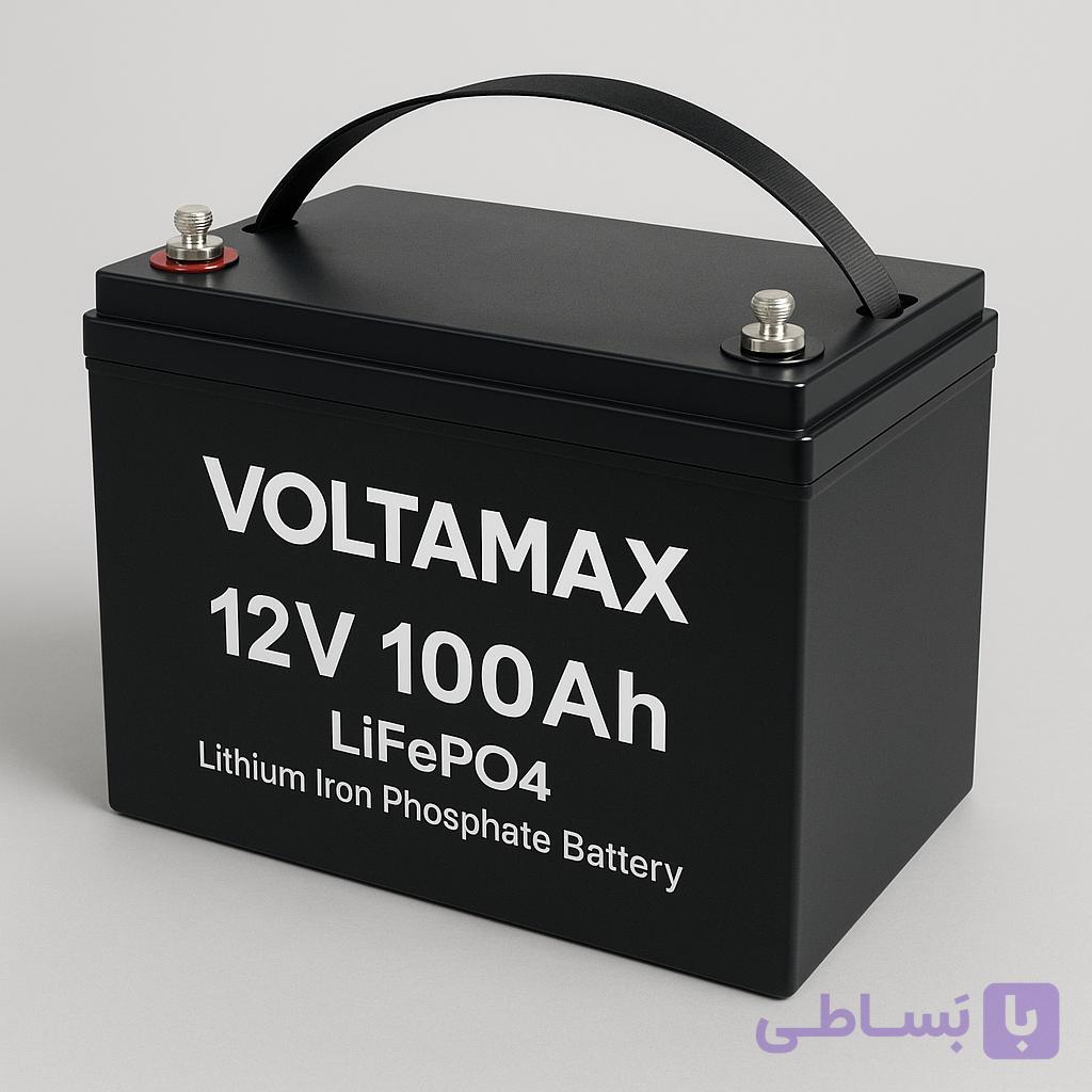 باتری لیتیومی 12V 100Ah LiFePO4 | ظرفیت بالا برای سیستم خورشیدی و UPS