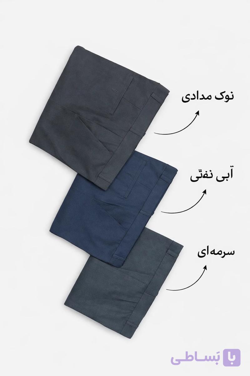 شلوار پارچه‌ای مردانه زرین | برش کلاسیک و ایستایی عالی