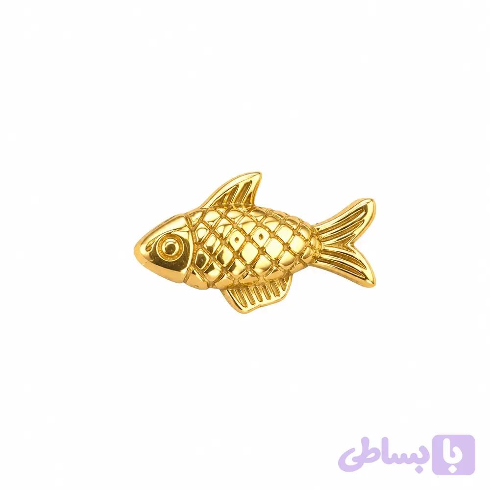 پلاک طلا ماهی پولکی