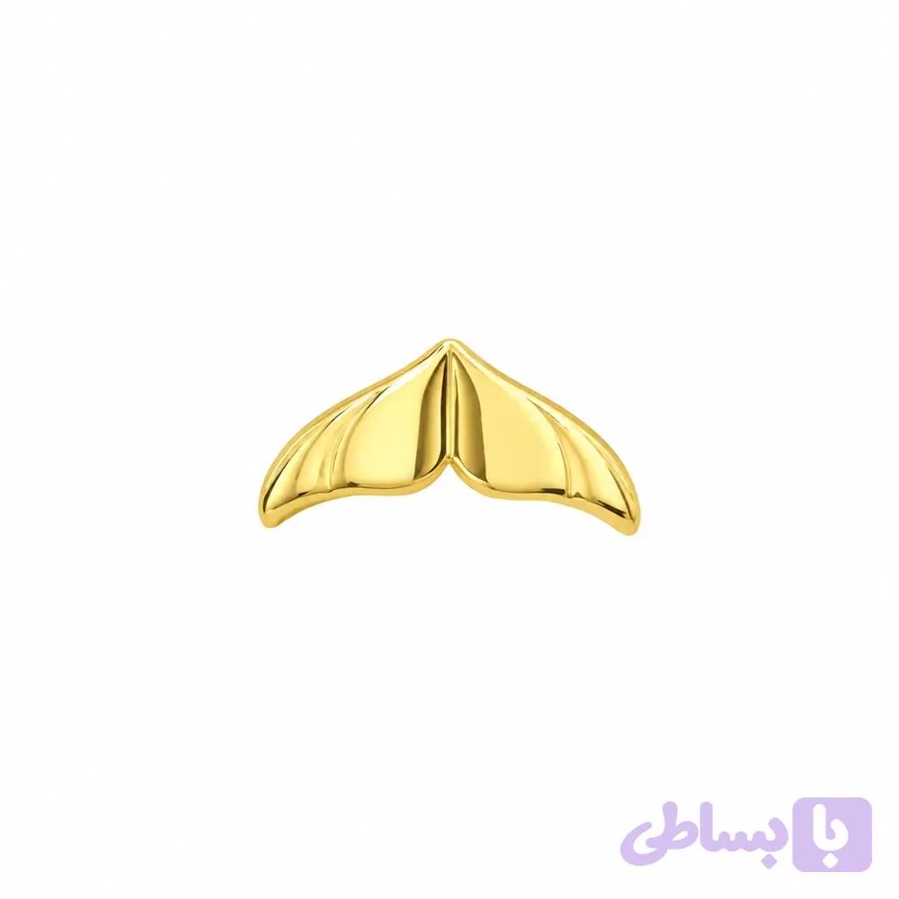 پلاک طلا دم وال ساده