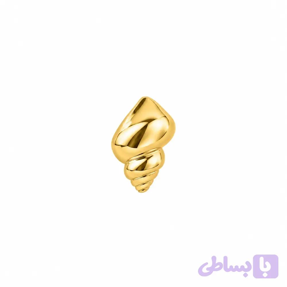 پلاک طلا گوش ماهی ساده
