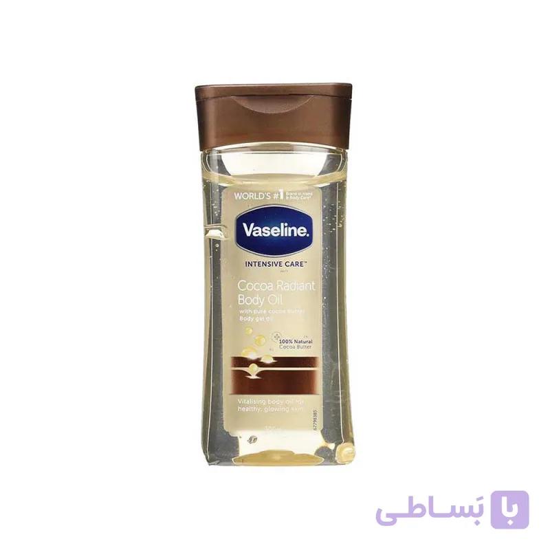 روغن بدن وازلین مدل Cocoa Butter حجم 200 میلی‌لیتر حاوی کره کاکائو خالص، ترمیم‌کننده پوست خشک و حساس، جذب سریع، حفظ رطوبت و ایجاد حس بدون چربی