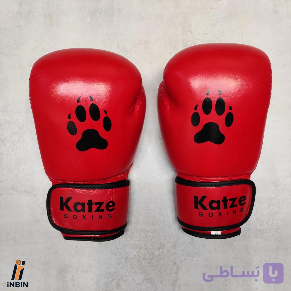 دستکش بوکس چرم Katze جدید مدل ببر کد 70731 — تصویر 1