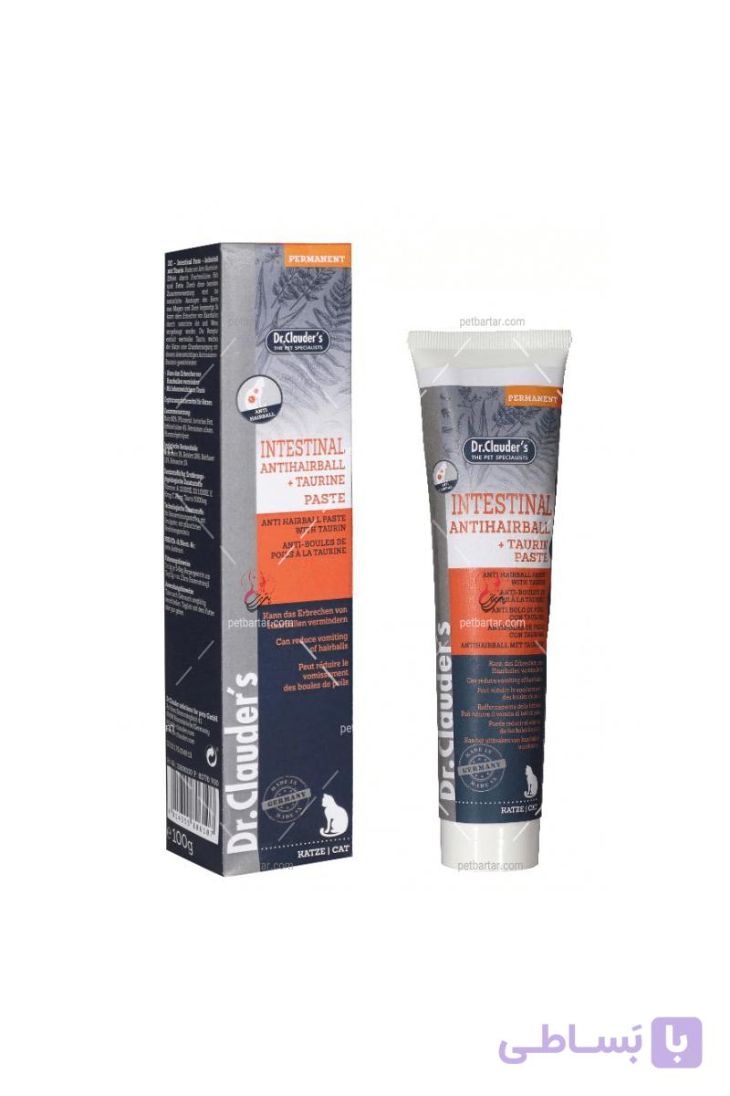 خمیرمالت گربه آنتی هربال دکتر کلادرز 100 گرمی| Dr.Clauder’s Intestinal-Antihairball Soft Paste Cat