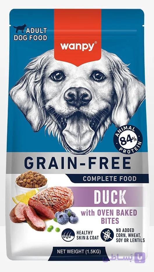 غذای خشک سگ بالغ بدون غلات باطعم اردک، گوشت و مرغ ونپی |Wanpy Grain Free Adult Puppy Dry Dog Food  12KG — تصویر 1