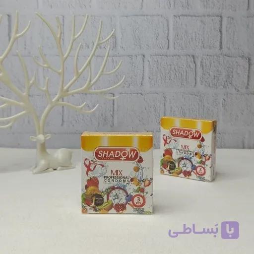کاندوم میکس شادو Shadow MIX بسته 3 عددی — تصویر 1