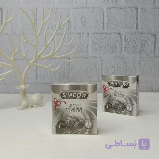 کاندوم شادو مدل Silver بسته 3 عددی — تصویر 1