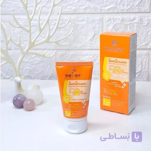 کرم ضد آفتاب کرم پودری تاپ شاپ — تصویر 1