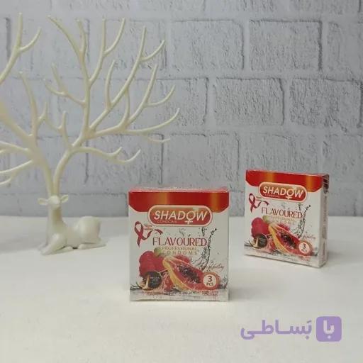 کاندوم میوه ای Flavoured شدو بسته 3 عددی — تصویر 1
