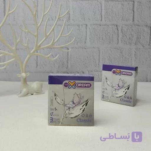 کاندوم ایکس دریم مدل کلاسیک بسته 3 عددی — تصویر 1