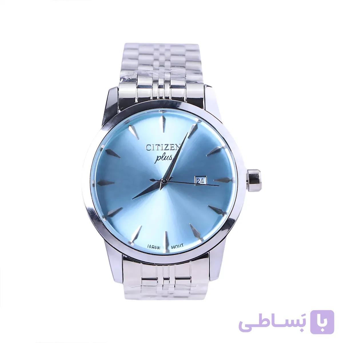 ساعت مچی سیتیزن فلزی مردانه نقره ای صفحه آبی G 2025/3 — تصویر 1