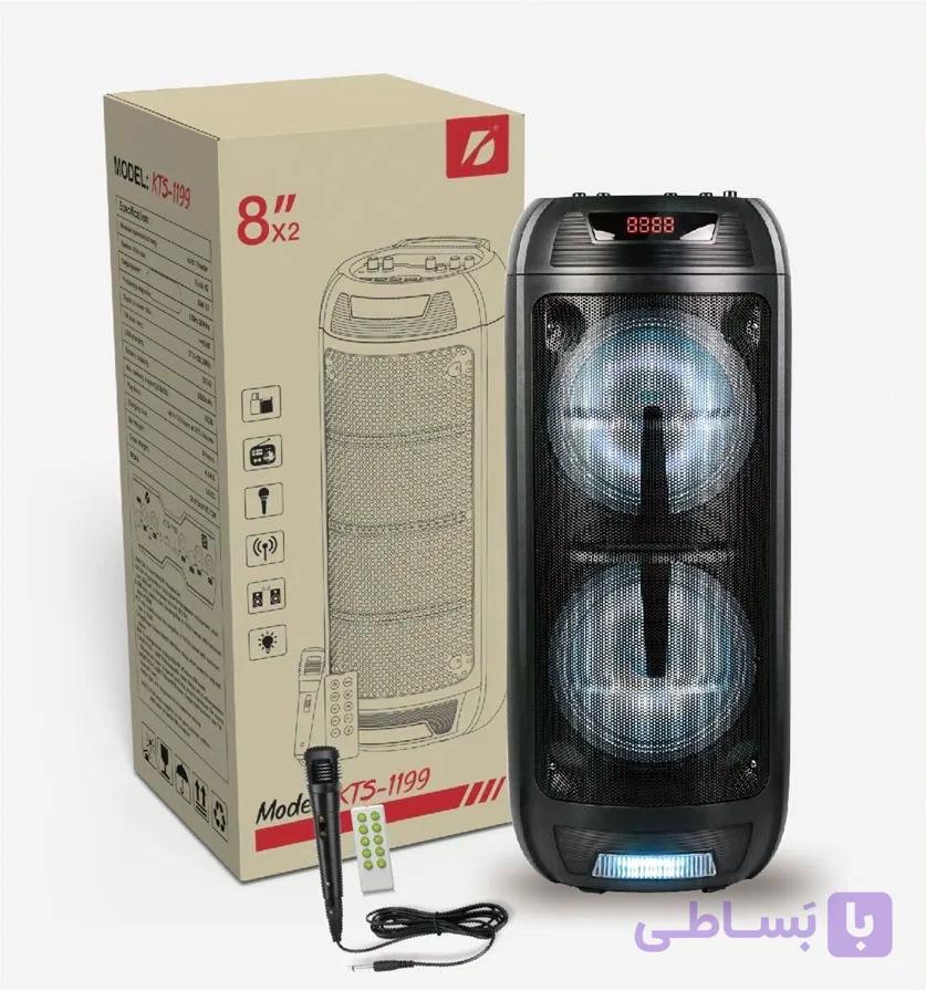 اسپیکر بلوتوثی قابل حمل KTS-1199 با شارژر تایپ C
