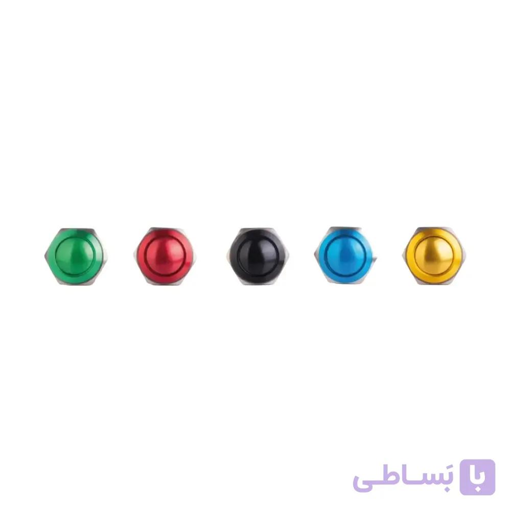 کلید فشاری شستی استارت لحظه‌ای مینیاتوری چراغ دار سایز 16 JBH