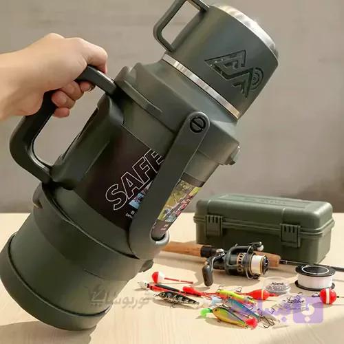 فلاسک وکیوم سیف مدل SAFE SUS 316 ظرفیت ۲ لیتر فلاکس مسافرتی کوهنوردی و کمپ