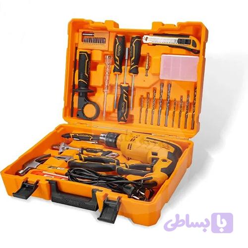 دریل برقی 710 وات دینگی پک 28 پارچه مدلAJ01044 ابزار