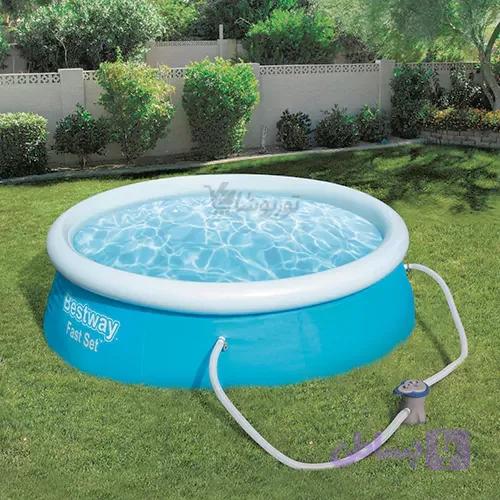 استخر بادی بست وی مدل Bestway Fast Set قطر 3.05 متر ارتفاع 70سانت