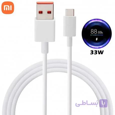 کابل شارژ شیاومی ۳۳ وات اورجینال (توربو شارژ _فست شارژ)