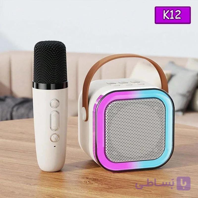 اسپیکر بلوتوث+ میکروفون k12