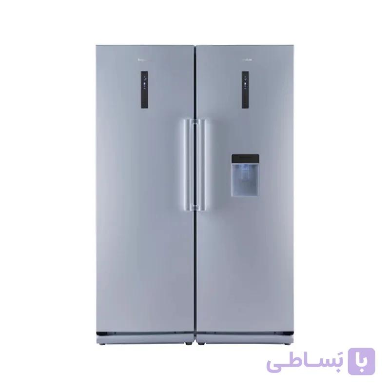 یخچال فریزر دوقلو D4 دیپوینت استیل — تصویر 1
