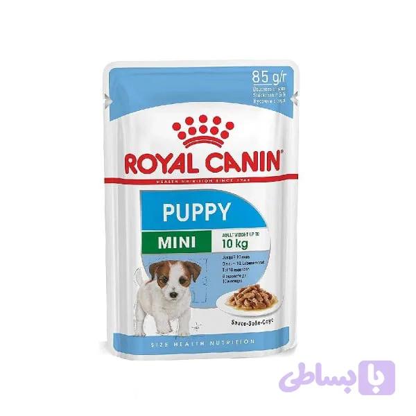 غذای پوچ سگ رویال کنین مدل Mini Puppy وزن 85 گرم