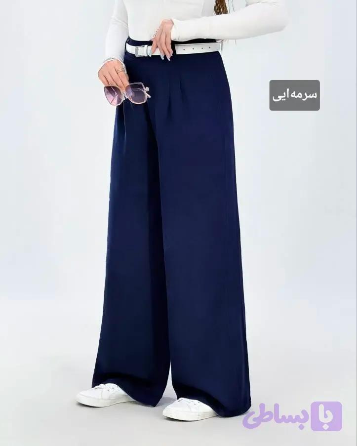 شلوار بگ زنانه جنس پری مدل مینو — تصویر 1