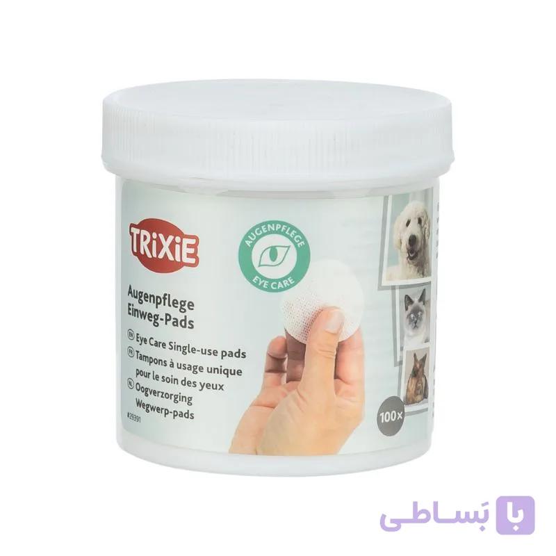 پد پاک کننده چشم سگ و گربه تریکسی 100 عددی