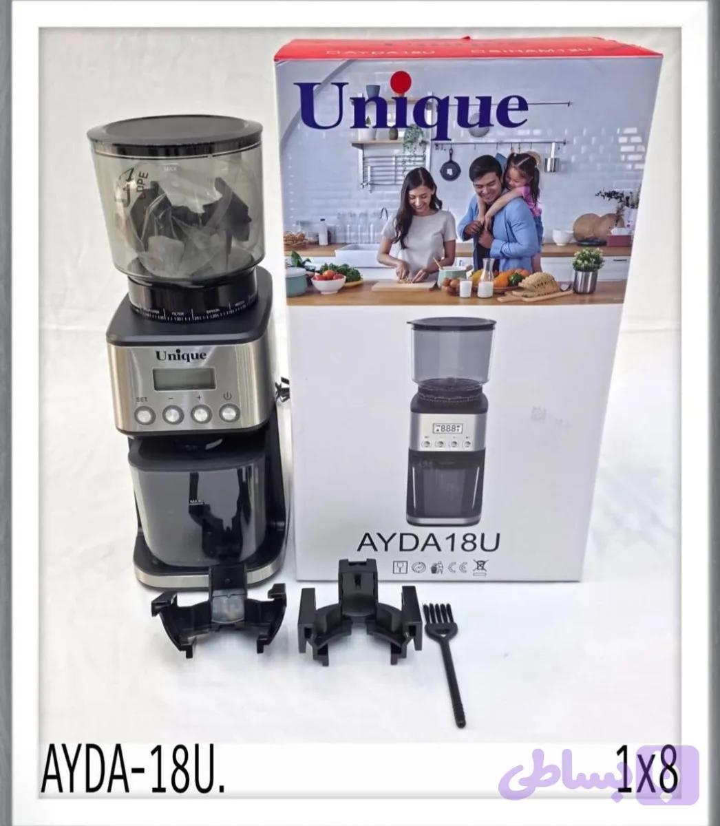 اسیاب قهوه یونیک اصلی مدل AYDA-18U اصلی به شرط تست کالا — تصویر 1