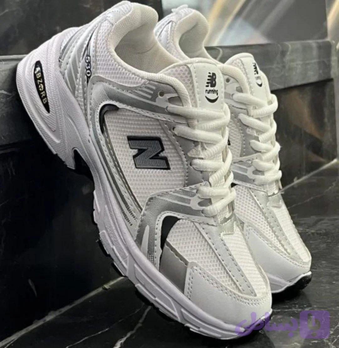 کتانی مردانه New Balance 530 سفید طوسی کیفیت بالا. — تصویر 1