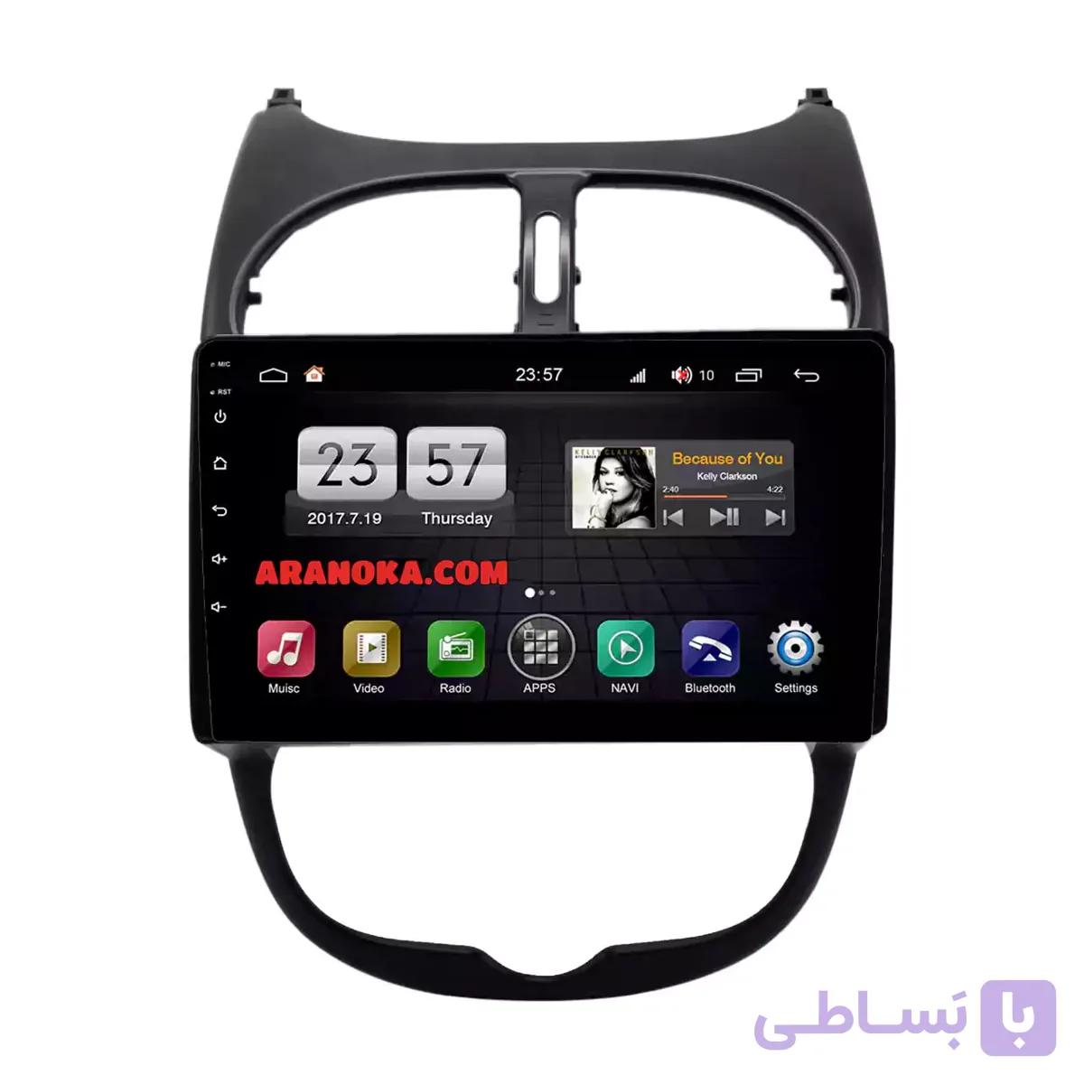 مانیتور فابریک پژو 206 وینکا مدل TL855A سری +170 — تصویر 1