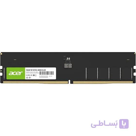 رم کامپیوتر ایسر مدل UD200 ظرفیت ۱۶ گیگابایت DDR5 فرکانس ۴۸۰۰ مگاهرتز تک کاناله CL40 — تصویر 1