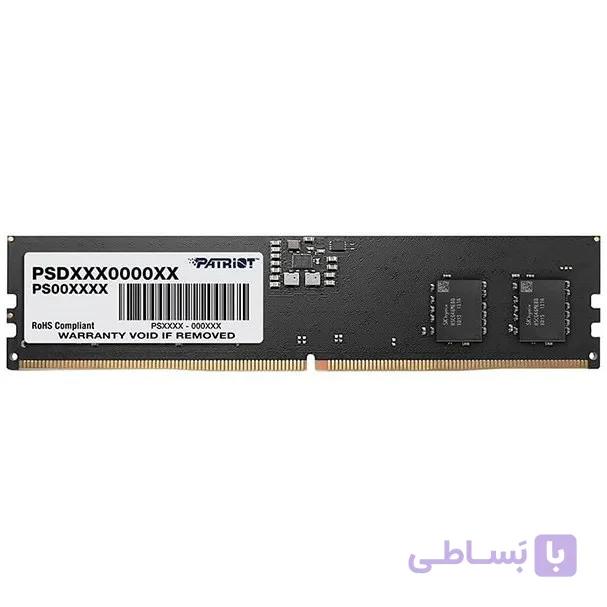 رم کامپیوتر پتریوت تک کاناله مدل Signature Line فرکانس 5200 مگاهرتز DDR5 تایمینگ CL42 حافظه 8 گیگابایت — تصویر 1