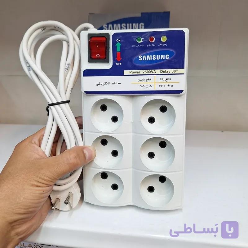 محافظ برق تلوزیون 6 خانه سامسونگ با سیم 3متری