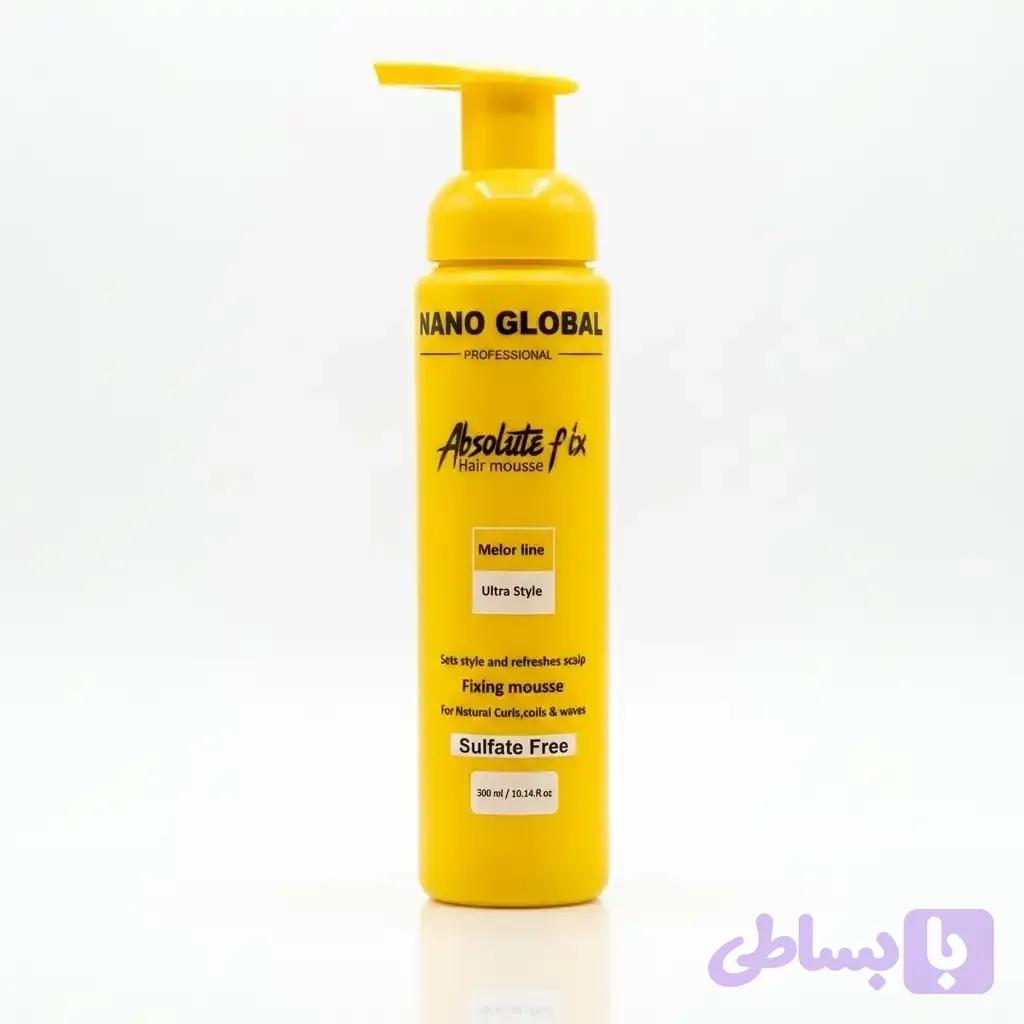 موس مو نانو گلوبال مدل Absolute Fix زرد حجم 300 میلی لیتر