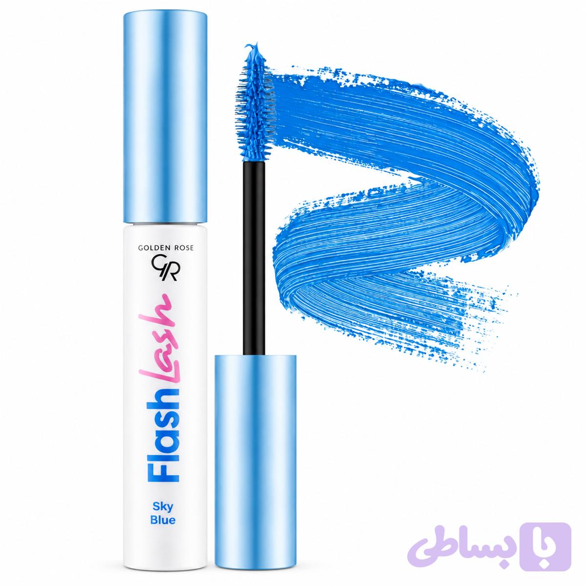 ریمل رنگی گلدن رز ابی آسمان Golden Rose Flash Lash Colored Mascara — تصویر 1