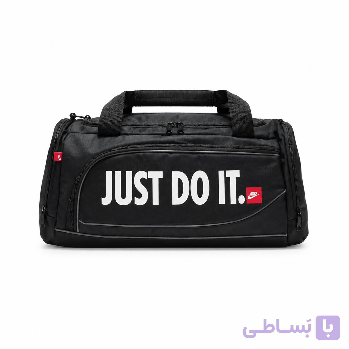ساک اسپرت جا کفشی دار باشگاهی نایک جاست کد 60/1 رنگ مشکی — تصویر 1