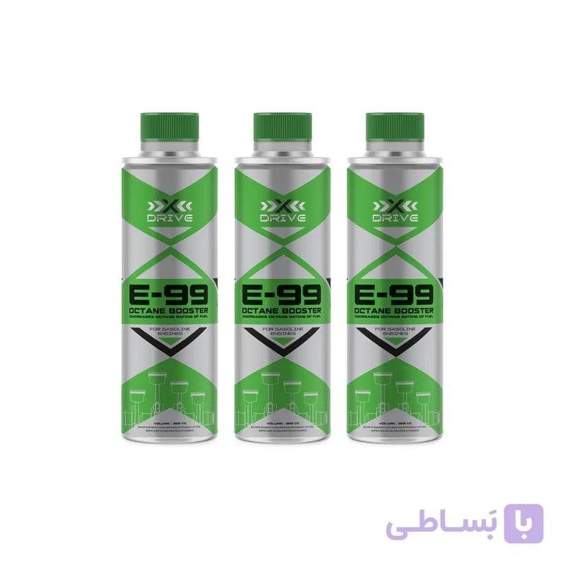 اکتان بوستر و مکمل سوخت خودرو بنزینی ایکس درایو مدل E99 حجم 300 میلی لیتر بسته 3 عددی — تصویر 1