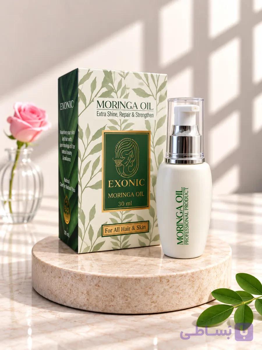روغن مورینگا اکسونیک بیز ۵۰ میل | تقویت‌کننده و مراقبت از پوست و مو