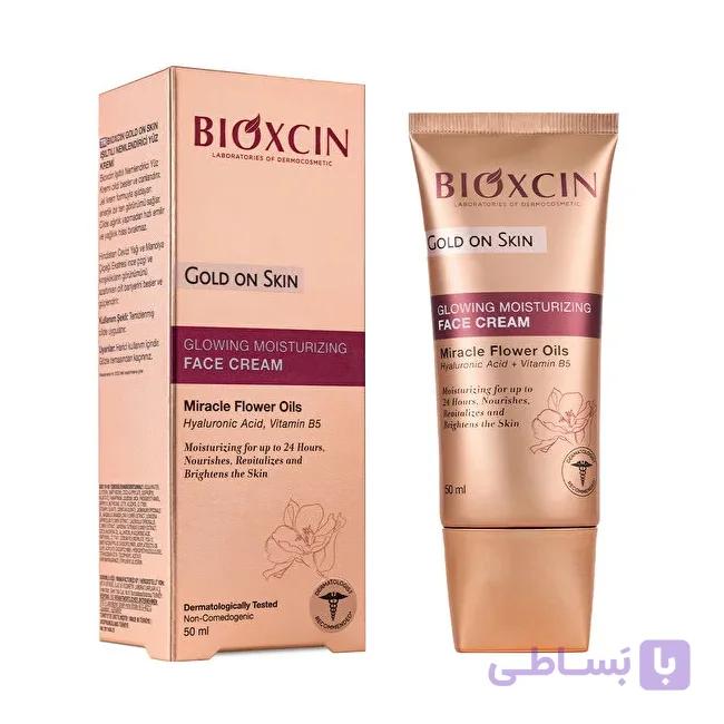 کرم مرطوب کننده و روشن کننده صورت بیوکسین سری GOLD ON SKIN حجم 50 میلی لیتر — تصویر 1